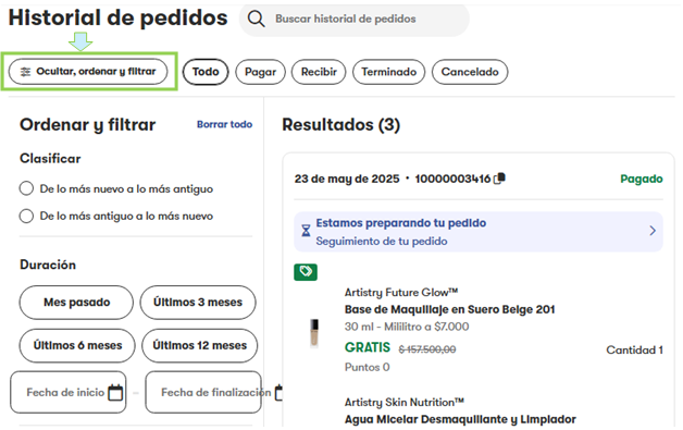Grupo 1, Grouped object